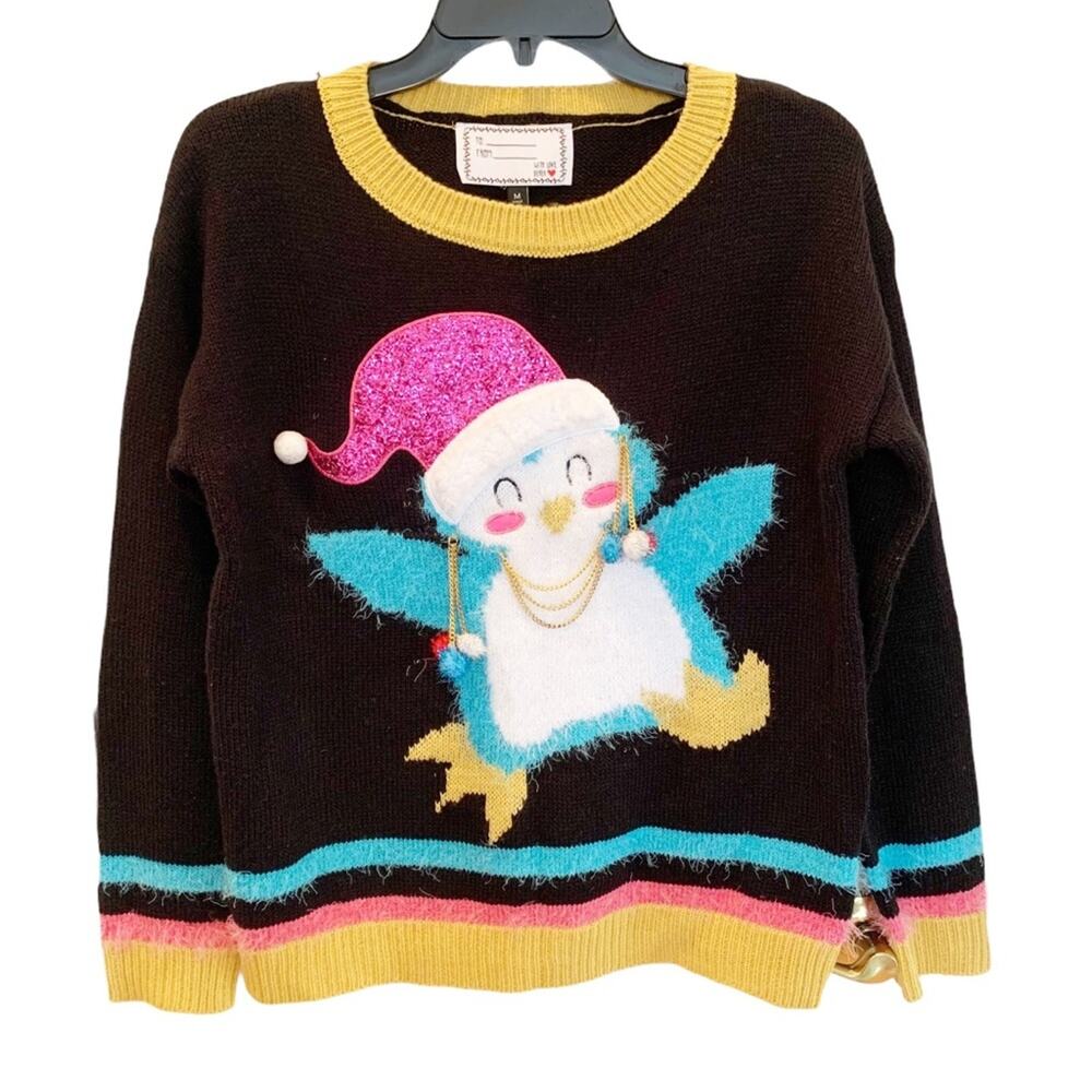 With Love Derek Holiday Embellished Penguin Sweater